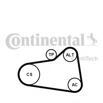 Поликлиновой ременный комплект CONTITECH Contitech 6PK905 EXTRA K1