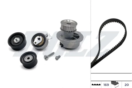 ZESTAW ROZRZҐDU Z PASKIEM + POMPA WODY OPEL DOLZ KD065