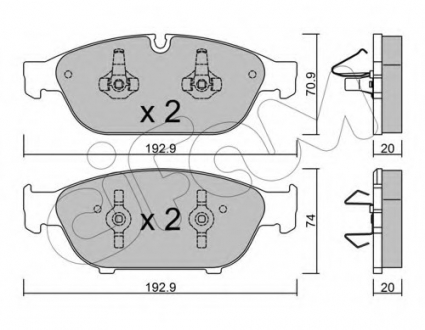Фото klocki hamulc. audi a6 11-18 przуd CIFAM 822-953-0 KLOCKI HAMULC. AUDI A6 11-18 PRZУD CIFAM 822-953-0