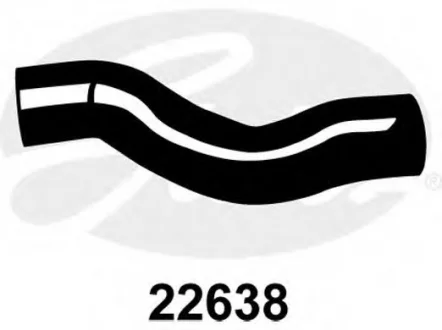 Патрубок системи охолодження гумовий Gates 22638