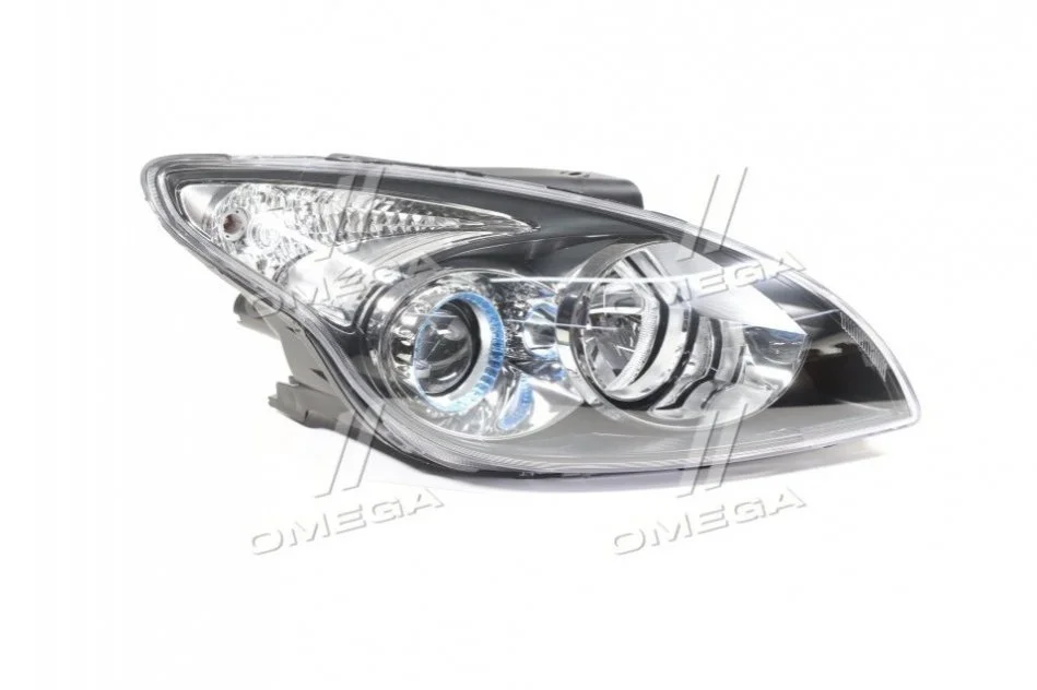 Фара передняя hn i-30 2007-2010 black w/cover rh electric w/o motor TYC 20-C277-05-2B (фото 1)