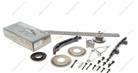Комплект ГРМ (ролик + цепь) CITROEN JUMPER, FIAT DUCATO, FORD TRANSIT, TRANSIT TOURNEO, LAND ROVER DEFENDER, PEUGEOT BOXER 2.2D 04.06- HEPU 21-0460