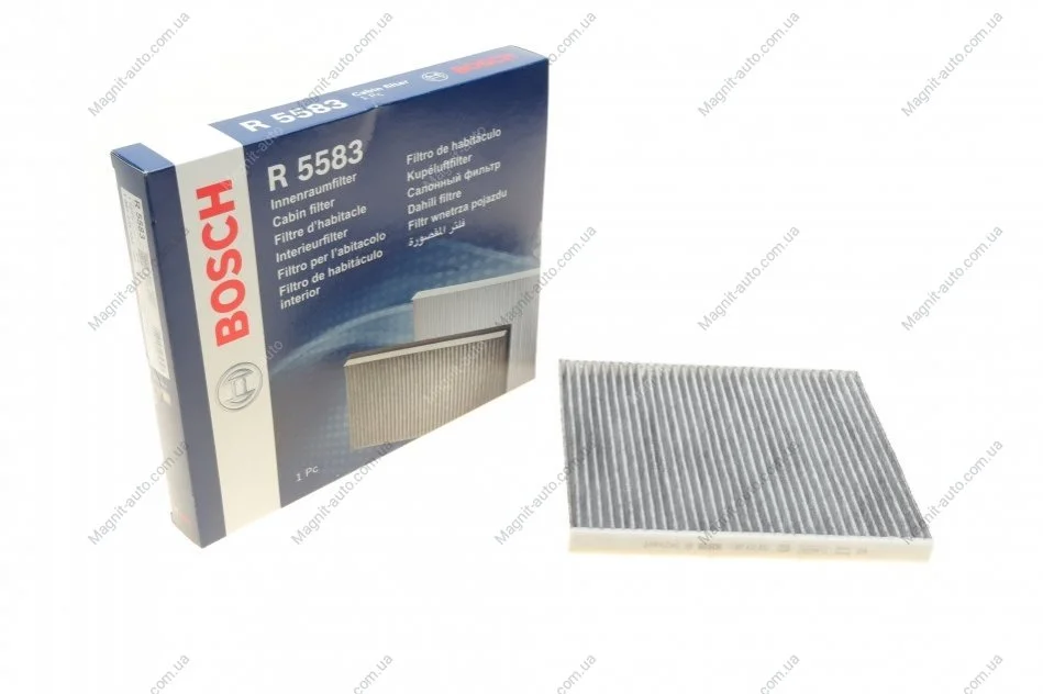 Filtr kabiny z węglem aktywnym ABARTH 500 / 595 / 695, 500C / 595C / 695C, FIAT 500, 500 C, PANDA, FORD KA 0.9-1.4CNG 09.03- BOSCH 1 987 435 583 (фото 1)