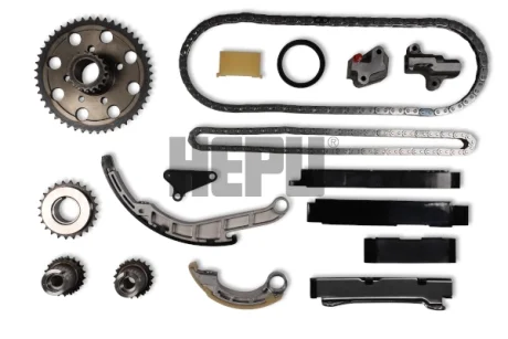 Комплект ГРМ (ролик + цепь) NISSAN BASSARA, CABSTAR, MURANO II, NAVARA, NP300, NP300 NAVARA, PATHFINDER III, SERENA 2.5D 06.99- HEPU 21-0437