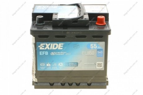 Аккумулятор START-STOP EFB 12V/55Ah/480 EXIDE EL550