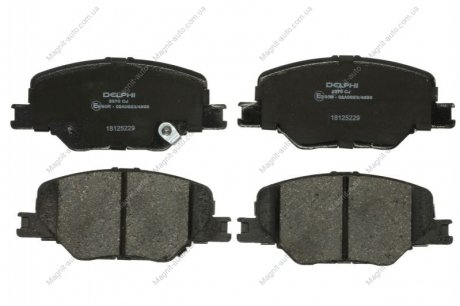 Klocek hamulcowy kpl. przód (16) OPEL INSIGNIA B, INSIGNIA B COUNTRY, INSIGNIA B GRAND SPORT 1.5-2.0D 03.17- Delphi LP3370