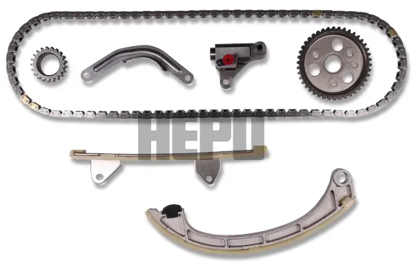Комплект ГРМ (ланцюг + шестерня) DAIHATSU COPEN, EXTOL, MATERIA, SIRION, TERIOS, YRV TOYOTA YARIS 1.3 07.00- HEPU 21-0461 (фото 1)
