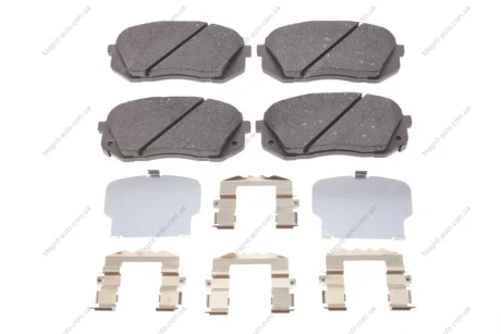 Комплект гальмівних колодок передн, HYUNDAI I40 I, I40 I CW, IX35, KONA, SONATA VII, TUCSON KIA CADENZA II, CEE\'D, CEED, OPTIMA, PRO CEE\'D, PROCEED, SOUL II, SPORTAGE III 1.0-Electric 08.09- ATE 13.0460-5647.2