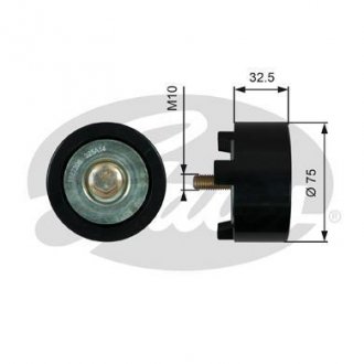 Rolka prowadząca Поликлиновый ремень DAF CF, XF MX-13303/MX-13340/MX-13375 10.12- Gates T36746