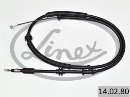 Linka hamulca ręcznego tył L/P (1856mm/1610mm) FIAT TIPO 1.4/1.4LPG 03.16- LINEX 14.02.80 (фото 1)
