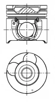 Поршень з кільцями HYUNDAI/KIA 91.50 2.5 CRDI D4CB (вир-во) NURAL 87-431707-00