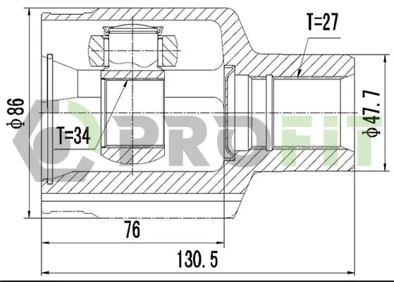 ШРУС PROFIT 2810-2036 (фото 1)
