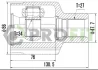 ШРУС PROFIT 2810-2036 (фото 1)