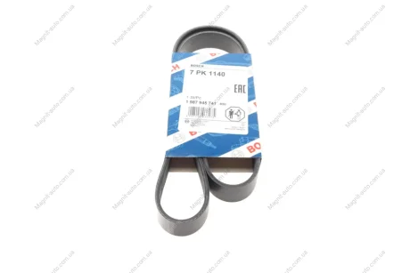 Ремень П-клиновый 7PK1140 BOSCH 1987945741