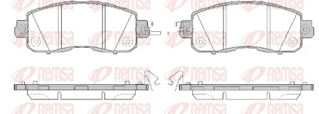 Колодки тормозные дисковые REMSA 1517.04