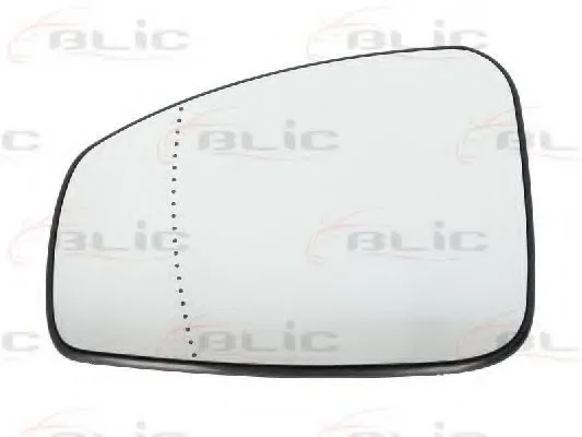 Стекло зеркала наружного лев (асферическое, обогрев.) RENAULT MEGANE III Ph I, MEGANE III Ph II, MEGANE III Ph III 11.08-09.15 BLIC 6102-09-056367P (фото 1)