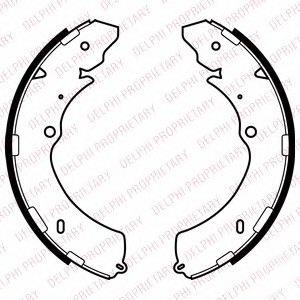 Комплект тормозных колодок Delphi LS2063
