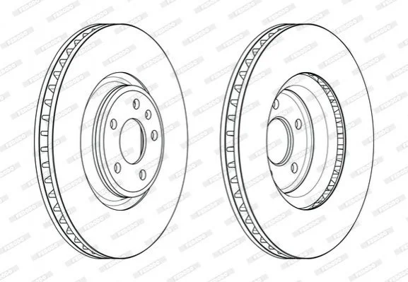 Диск тормозной FERODO DDF2598C-1 (фото 1)