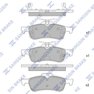 Колодки тормозные дисковые Hi-Q (SANGSIN) SP1632