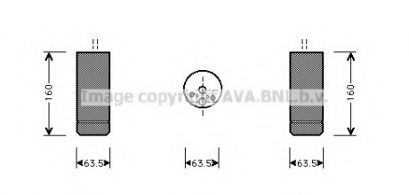 Осушувач кондицiонера AVA COOLING BW D063