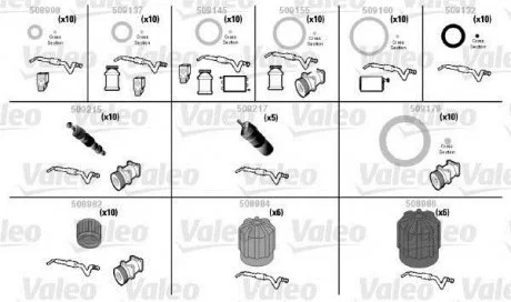 Комплект уплотнительных колец, кондиционер Valeo 509203 (фото 1)