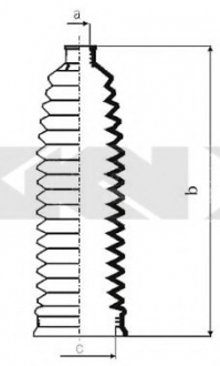 Пыльник, рулевое управление SPIDAN 84102