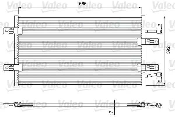 Радиатор кондиционера VALEO Valeo 814398 (фото 1)