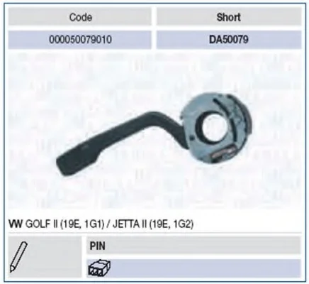 Перемикач підрульовий MAGNETI MARELLI 000050079010 (фото 1)