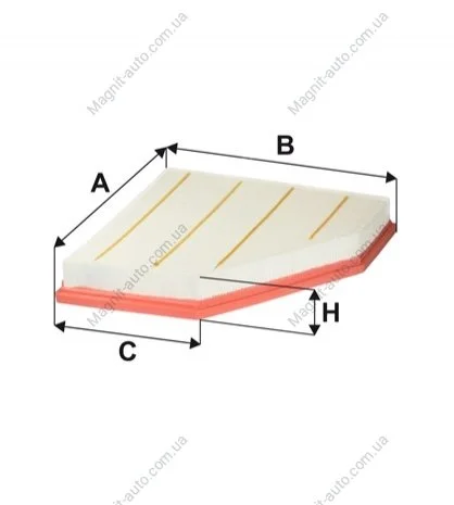 Фільтр повітряний BMW 1, 3, 4 2.0-4.0i 15- (вироб-во WIX-FILTERS) WIX FILTERS WA9824 (фото 1)