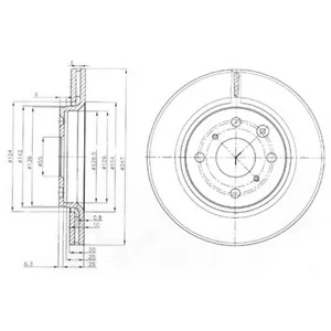 Тормозной диск DELPHI Delphi BG3976