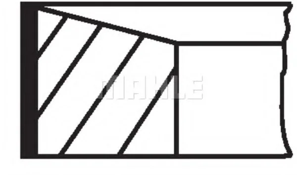 Кільця япоршневі MAHLE / KNECHT 021 RS 00115 0N2 (фото 1)
