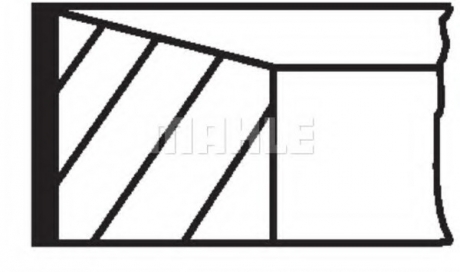 Комплект поршневых колец MAHLE MAHLE / KNECHT 021 RS 00115 0N2