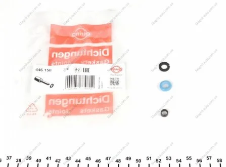 Комплект кілець ущільнювачів, клапанна форсунка VAG 1,0/1,2/1,4 TSI (4) (вир-во Elring) ELRING 446.150