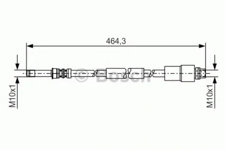 Тормозной шланг BOSCH 1 987 481 541