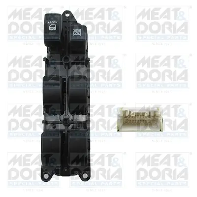 Кнопка піднімання вікна передн лів TOYOTA LAND CRUISER PRADO 3.0D/4.0 09.02-12.10 MEAT&DORIA 26124 (фото 1)