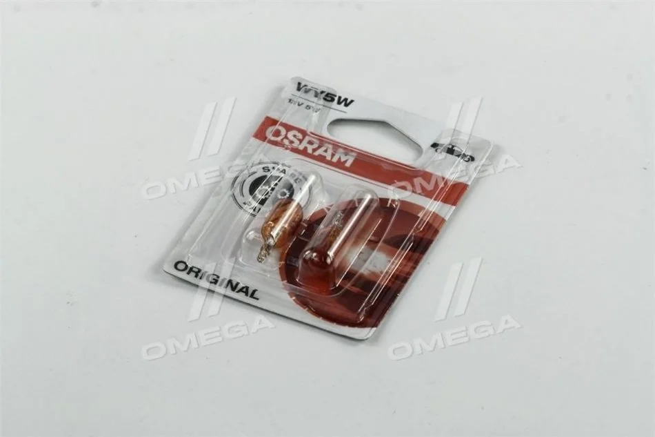 Автолампа Osram Original WY5W W2,1x9,5d 5 W оранжевая OSRAM 2827NA-02B (фото 1)