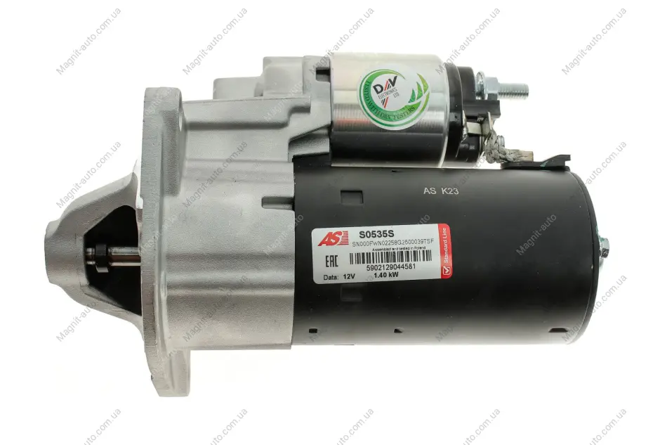 Стартер 12V 1.40kW AS S0535S (фото 1)