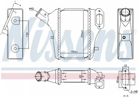 Інтеркулер HONDA CR-V (2007) 2.2 I-DTEC NISSENS 961421