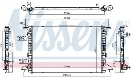 Радиатор NISSENS 606463