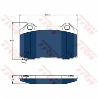 Гальмівні колодки дискові TESLA Model S "R "12>> TRW GDB4171BTE