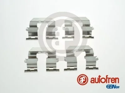 Монтажный набор тормозных колодок HYUNDAI ACCENT IV, ELANTRA IV, EQUUS / CENTENNIAL, GENESIS, GRANDEUR, I40 I, I40 I CW, SONATA V, TUCSON KIA OPTIMA, RIO III, SOUL I 1.1D-5.0 01.05- AUTOFREN D42918A (фото 1)