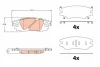 Гальмівні колодки дискові TOYOTA C-HR "R "16>> TRW GDB2183 (фото 1)