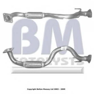 Вихлопна труба передн (довжина:860мм) SEAT LEON, TOLEDO II VW BORA, BORA I, GOLF IV 1.6 02.00-06.06 BM CATALYSTS BM70455
