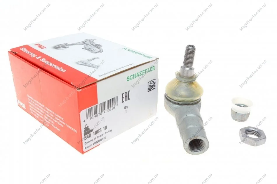Наконечник рулевой тяги CITROEN, FIAT (старый номер 915956)(произ-во) FAG 840 1003 10 (фото 1)