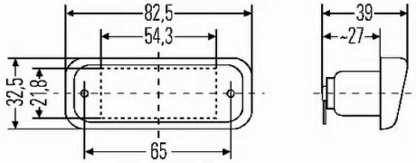 Фонарь освещения номерного знака, Фонарь освещения номерного знака HELLA 2KA 005 049-011