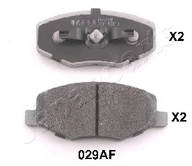 Комплект тормозных колодок, дисковый тормоз JAPANPARTS PA-029AF