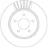 TARCZA HAM. NISSAN T. X-TRAIL 1,6-2,0 DCI 14- TRW DF6789 (фото 1)