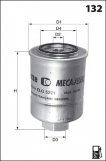 " Фільтр палива" MECAFILTER ELG5360 (фото 1)