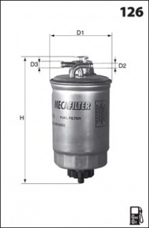 " Фільтр палива" MECAFILTER ELG5256 (фото 1)