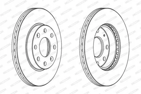Тормозной диск Ferodo FERODO DDF1279C